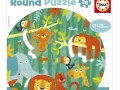E231-Puzzel-rond-Jungle-dieren-28st